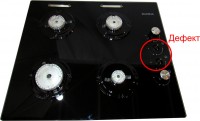 Варочная поверхность Darina 1T1 BGC341 12 B дефект - сломаны 2 ручки регуляторы