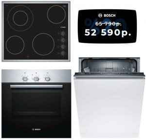 Независимый комплект встраиваемой техники Bosch PKF645CA1E + HBN211E0J + Посудомоечная машина SMV23AX00R