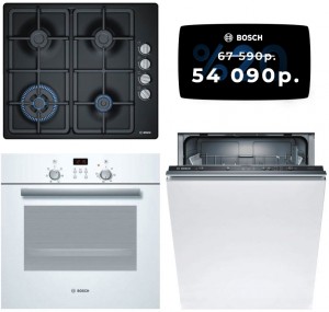Независимый комплект встраиваемой техники Bosch PBH6C6B90R + HBN231W4 + Посудомоечная машина SMV23AX00R