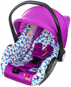 Детское автокресло Liko Baby LB 321B Purple butterflies