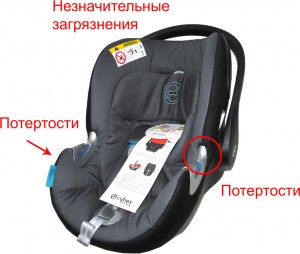 Детское автокресло Cybex Aton Q Black sea дефект