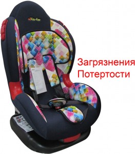 Детское автокресло Еду-еду KS-512 Isofix Калейдоскоп синее дефект