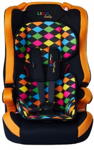 Детское автокресло Liko Baby LB 513C Color rhombus orange