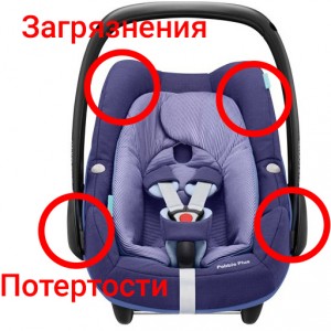 Детское автокресло Maxi-Cosi Pebble plus 79878970 River Blue с дефектом