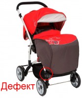 Прогулочная коляска Glory Comfort 2016G Red grey дефект - трещина подножки