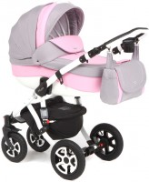 Универсальная коляска Adamex Barletta Eco 349S Pink grey