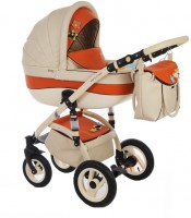 Универсальная коляска Jetem Sofi eco (2 в 1) 01 Матрешки Beige orange