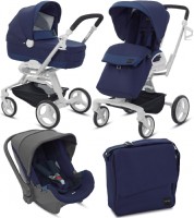 Универсальная коляска Inglesina Quad Blue на белом шасси (AA60H3OBL + AE60H3200) Quad White