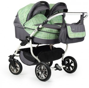 Универсальная коляска Indigo Charlotte Duo 26 Green grey