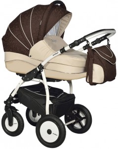 Универсальная коляска Indigo S F 3 в 1 Кожа 34 Beige brown