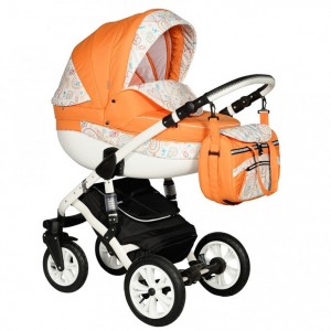 Универсальная коляска Indigo Isabel Etno 2 в 1 06 White orange