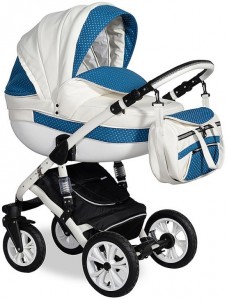 Универсальная коляска Indigo Isabel S 2 в 1 07 White blue