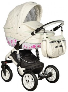 Универсальная коляска Indigo Isabel Flowers 2 в 1 05 Beige