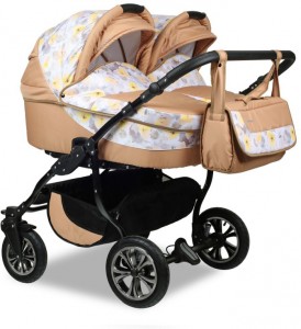 Универсальная коляска Indigo Charlotte Duo 21 Beige yellow