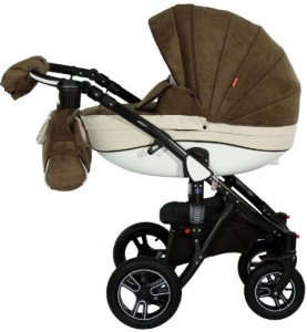 Универсальная коляска Bello Babies Carlo 2 в 1 7 Brown milky dot