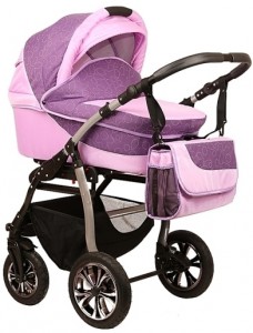 Универсальная коляска Slaro Charlotte 3 в 1 06 Pink purple