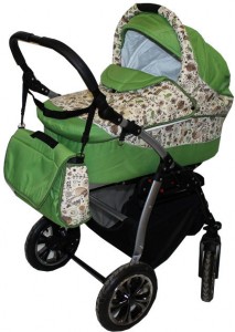 Универсальная коляска Tega Sydney 3 в 1 Совы Green beige