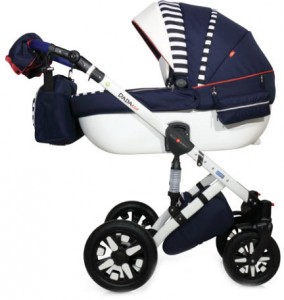 Универсальная коляска Bello Babies Dada eco 2 в 1 9 Dark blue white