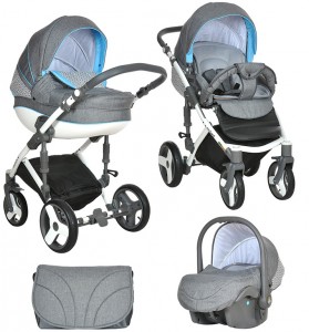 Универсальная коляска Tutis Mimi Plus Premium 503726/1 3 в 1 Grey blue