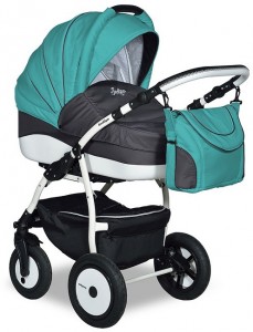 Универсальная коляска Indigo Zippy 3 в 1 33 Turquoise Black