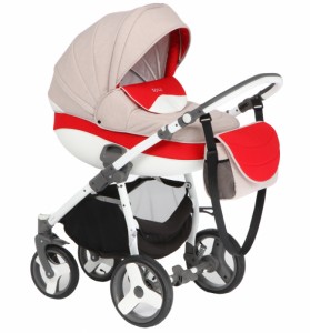 Универсальная коляска Rudis Solo 2 в 1 Beige red