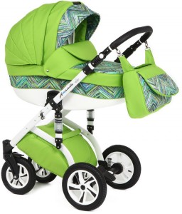 Универсальная коляска Marimex Amanda 2 в 1 Lime green tree print