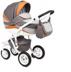 Универсальная коляска Adamex Barletta New B-31 3 в 1 Grey orange