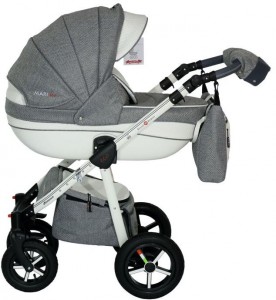 Универсальная коляска Bello Babies Mari eco plus 3 в 1 1 Light grey white