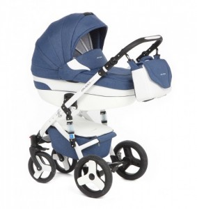 Универсальная коляска RIKO Aveo Eco White blue