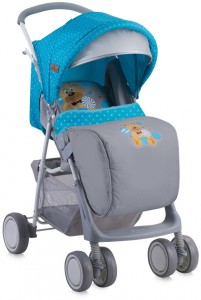 Прогулочная коляска Lorelli Terra Blue grey hello bear