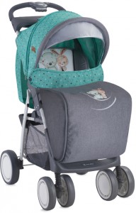 Прогулочная коляска Lorelli Foxy Grey green friends