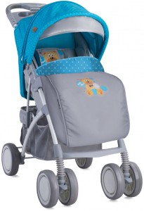 Прогулочная коляска Lorelli Rio Blue grey Hello Bear