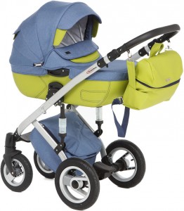 Универсальная коляска Baby World Prometeus 2 в 1 Blue light green