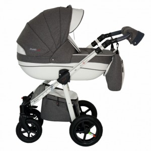 Универсальная коляска Bello Babies Mari eco plus 3 в 1 2 Dark grey white