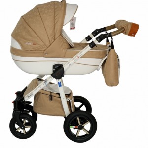 Универсальная коляска Bello Babies Mari eco plus 3 в 1 6 Beige white