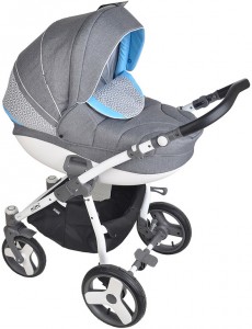 Универсальная коляска Tutis Mimi Plus 2 в 1 Gray linen blue