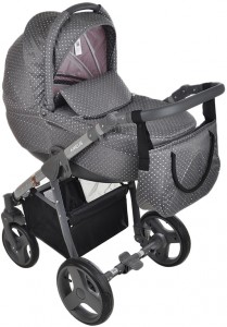 Универсальная коляска Deltim Amelis Pro 2 в 1 Grey pink