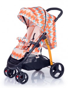 Прогулочная коляска Geoby Racy Orange rhombus