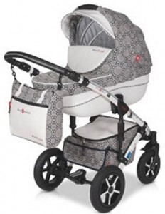 Универсальная коляска Bello Babies Mari eco plus 3 в 1 80 White grey