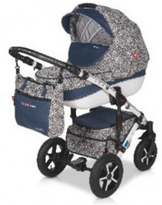 Универсальная коляска Bello Babies Mari eco plus 3 в 1 80 White navy