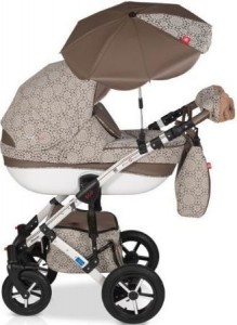 Универсальная коляска Bello Babies Mari eco plus 3 в 1 8 Brown light brown Lace