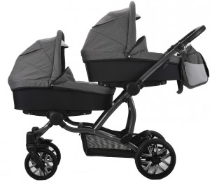 Универсальная коляска Legacy Mira 03 BIA ST0 Dark grey black