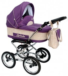 Универсальная коляска Aneco Ballade 3 в 1 02 Violet beige