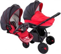 Универсальная коляска Tutis Zippy New 5 2 в 1 Dark grey red