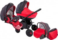 Универсальная коляска Tutis Zippy New 5 (3 в 1) Dark grey red