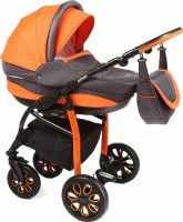 Универсальная коляска Adamex Loran 2 в 1 7M Grey orange