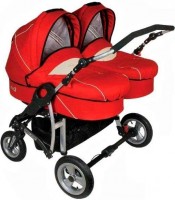 Универсальная коляска Dorjan Danny Sport Twin Red