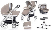 Универсальная коляска Inglesina Otutto Deluxe System Canapa с шасси Otutto Deluxe Chassis Slate Beige grey