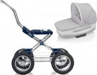 Коляска люлька Inglesina Vittoria на шасси Comfort Chrome blue Betulla KB10E7BTL