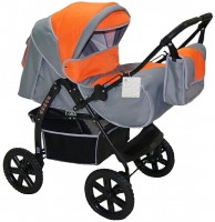 Коляска-трансформер Kacper Sport Laser 105/6 Grey orange